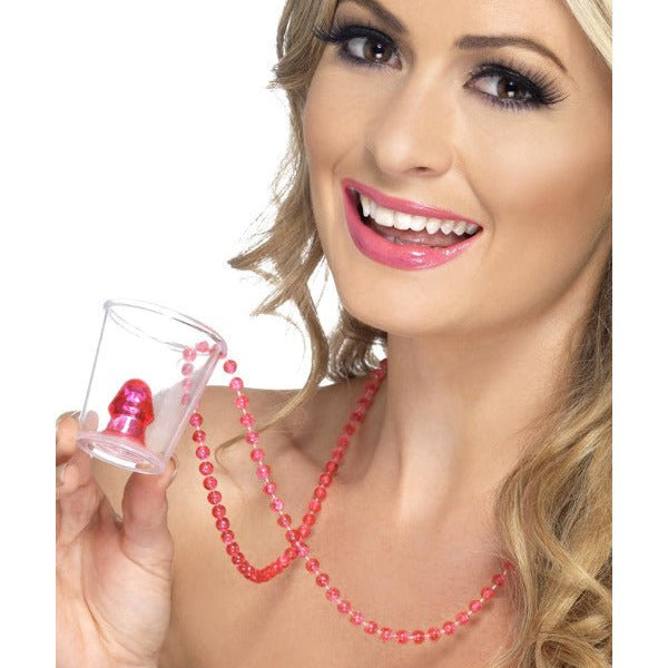 Hen Night Willy Shot Glass, Pink - Adult Weekender