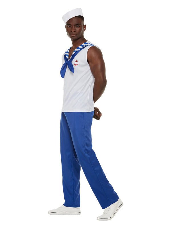 High Seas Sailor Costume, White - Adult Weekender