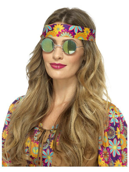 Hippie Specs, Mirrored, Green & Blue - Adult Weekender