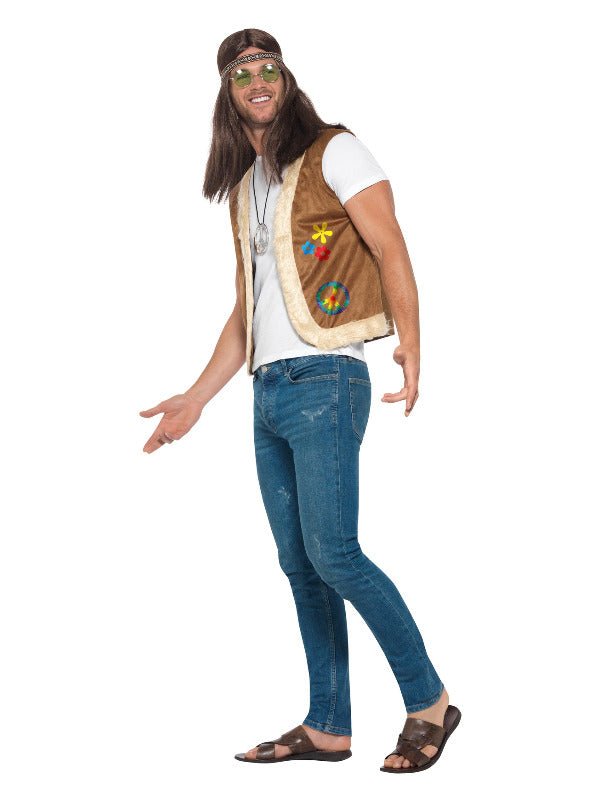 Hippie Waistcoat, Unisex, Brown - Adult Weekender