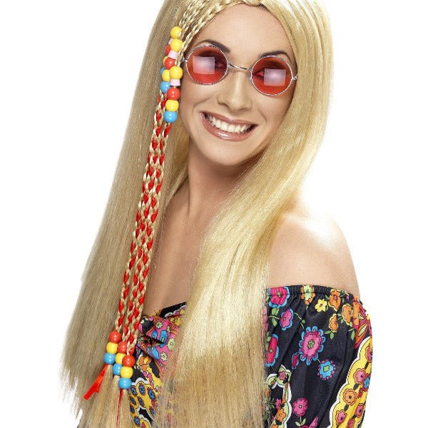 Hippy Party Wig, Blonde - Adult Weekender