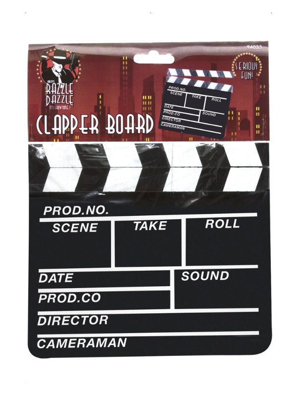 Hollywood Style Clapper Board, Black - Adult Weekender