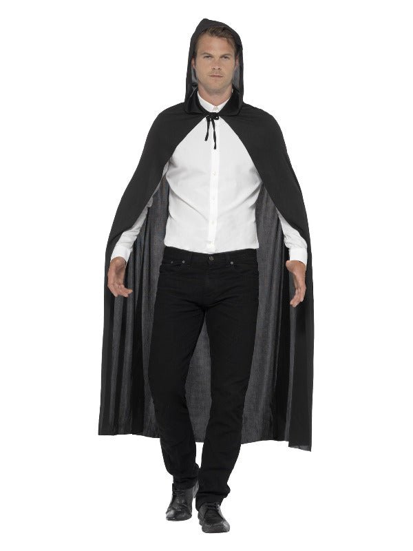 Hooded Vampire Cape, Black - Adult Weekender