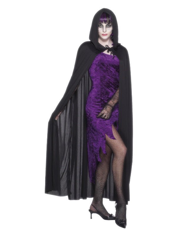 Hooded Vampire Cape, Black - Adult Weekender