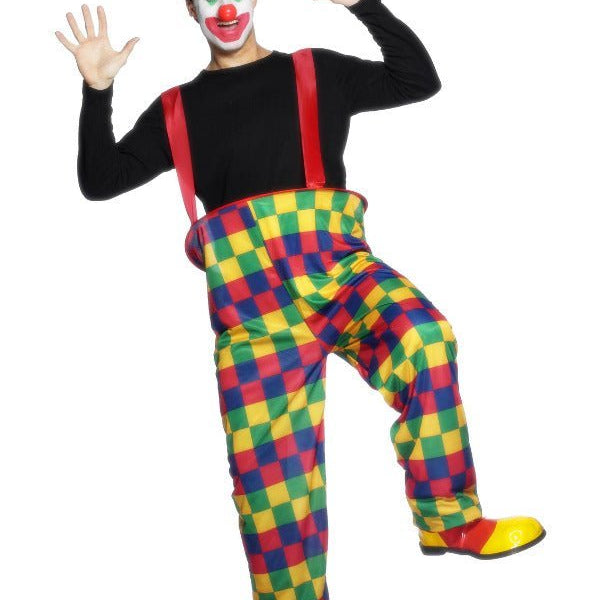 Hooped Clown Costume, Multi - Coloured - Adult Weekender