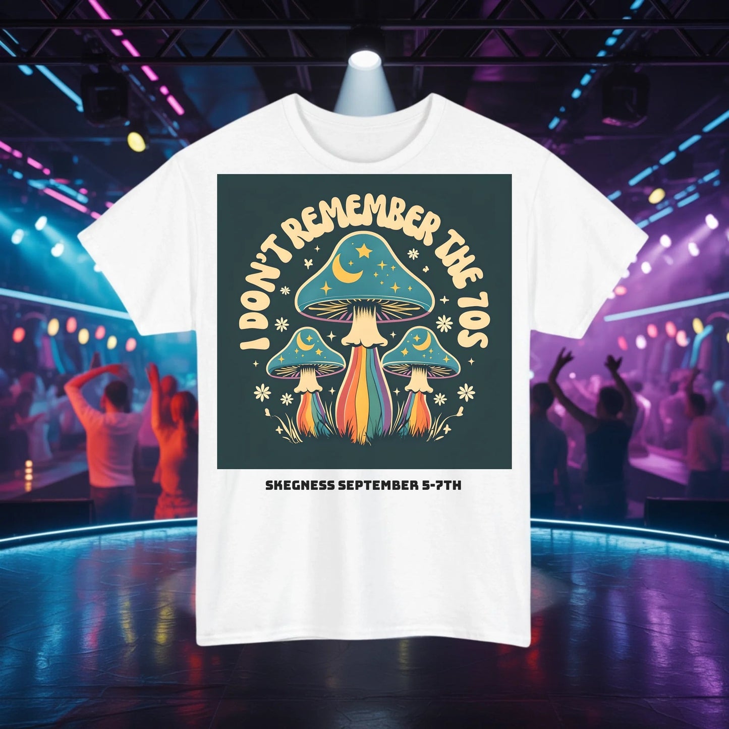 I don't remember the 70s - Adult Weekender Front and Back Personalised Unisex Heavy T-Shirt 70s - Adult Weekender