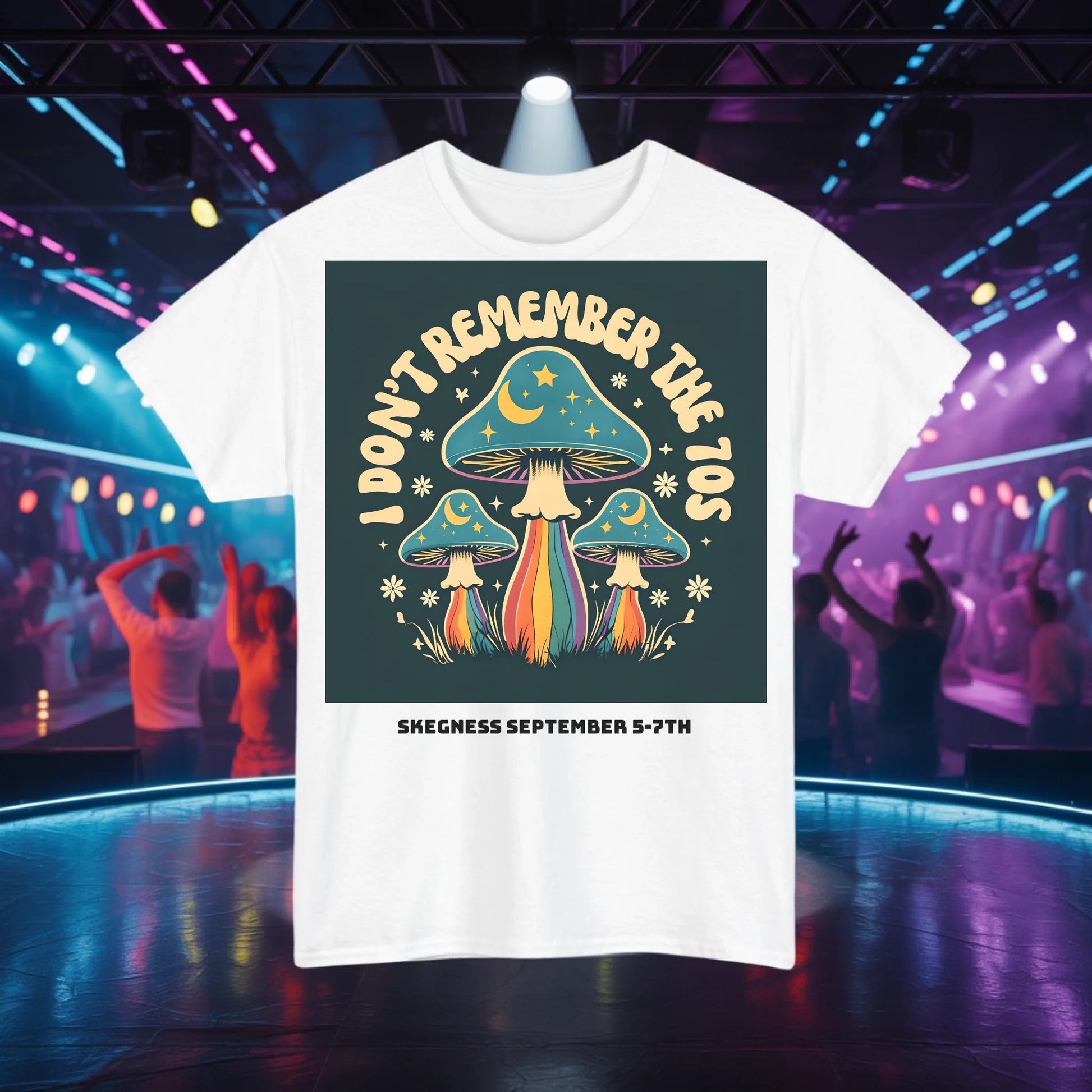 I don't remember the 70s - Adult Weekender Front and Back Personalised Unisex Heavy T-Shirt 70s - Adult Weekender