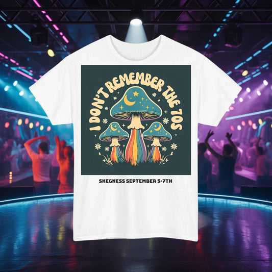 I don't remember the 70s - Adult Weekender Front and Back Personalised Unisex Heavy T-Shirt 70s - Adult Weekender