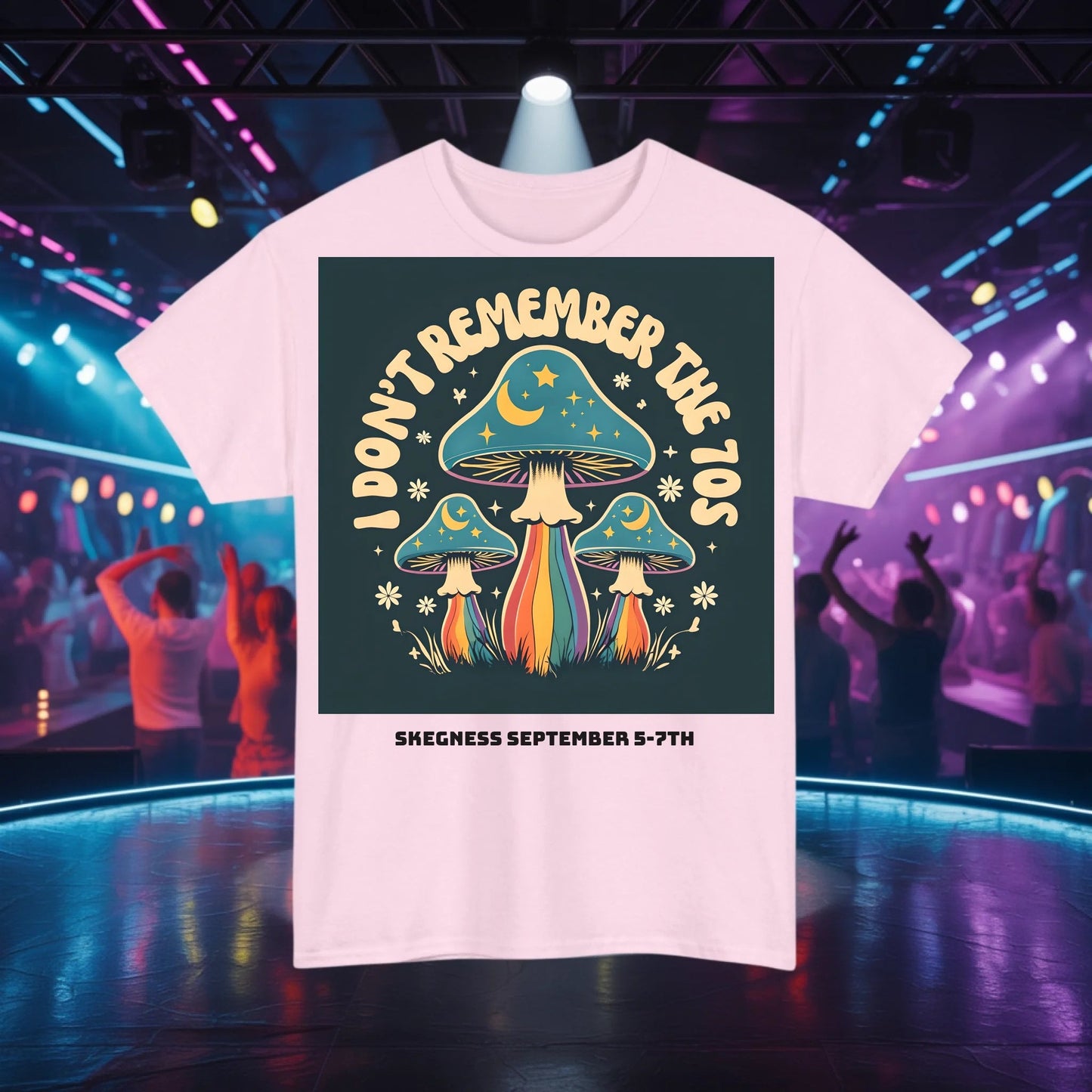 I don't remember the 70s - Adult Weekender Front and Back Personalised Unisex Heavy T-Shirt 70s - Adult Weekender