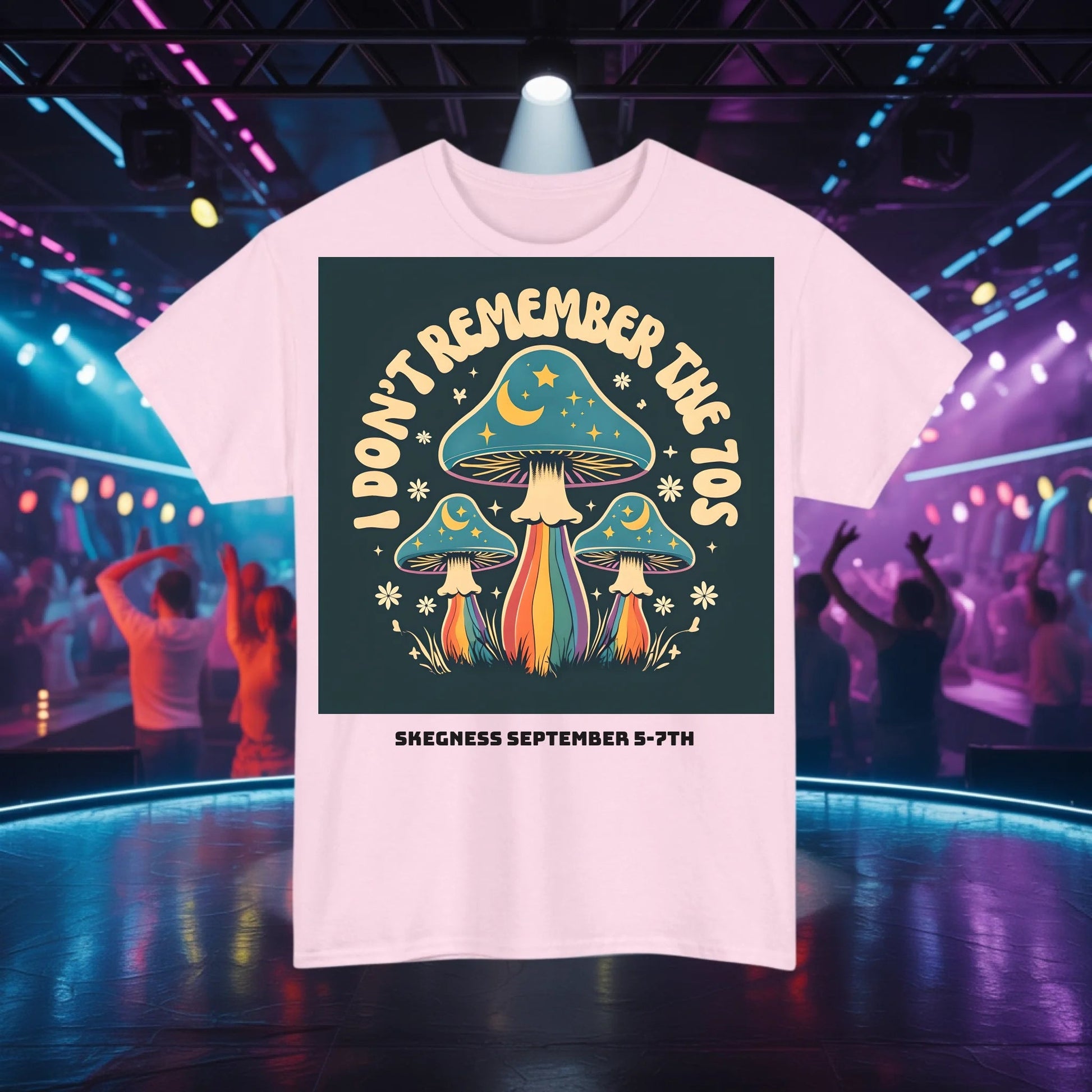I don't remember the 70s - Adult Weekender Front and Back Personalised Unisex Heavy T-Shirt 70s - Adult Weekender