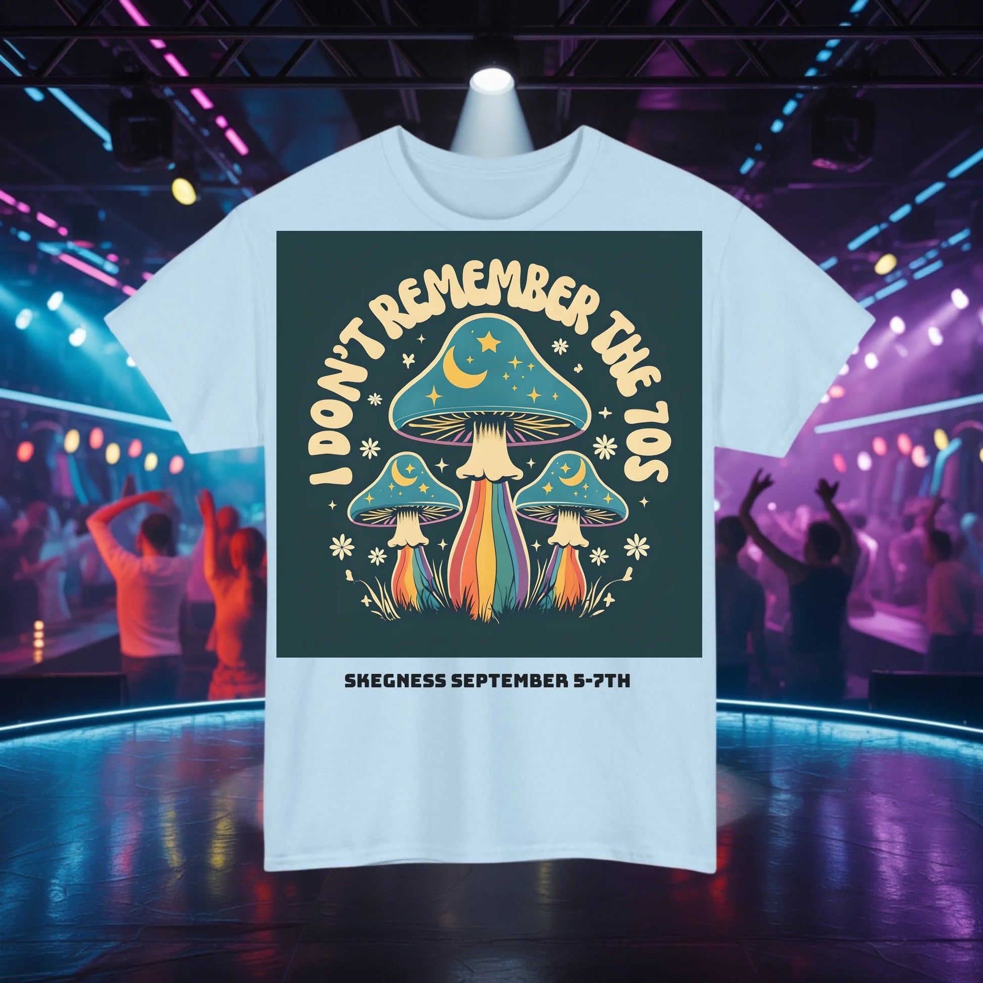 I don't remember the 70s - Adult Weekender Front and Back Personalised Unisex Heavy T-Shirt 70s - Adult Weekender
