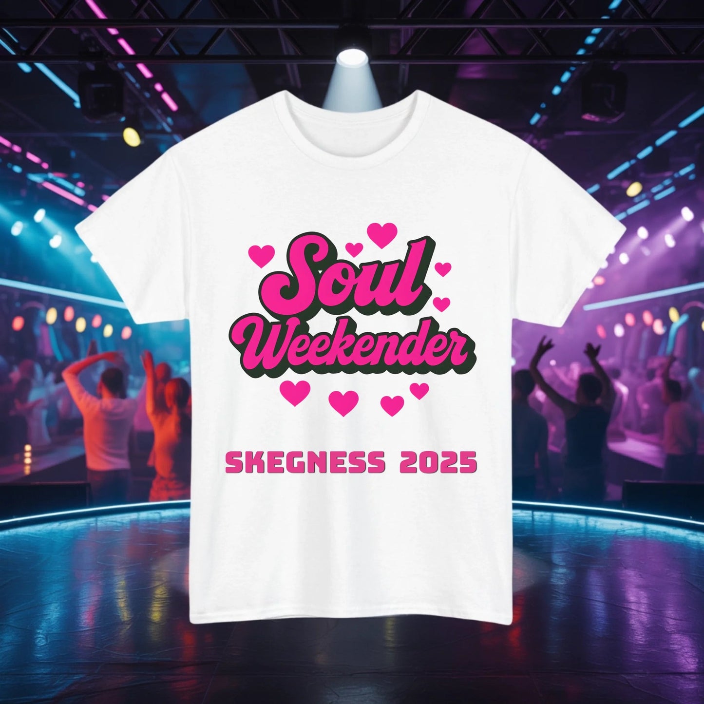 I love Soul Weekender - Adult Weekender Front and Back Personalised Unisex Heavy T-Shirt Soul Weekender - Adult Weekender