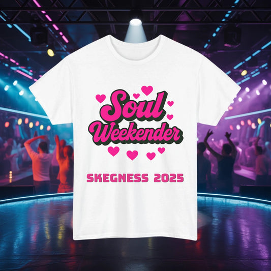 I love Soul Weekender - Adult Weekender Front and Back Personalised Unisex Heavy T-Shirt Soul Weekender - Adult Weekender