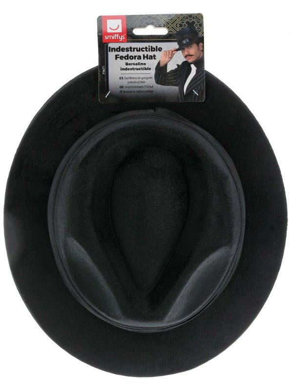 Indestructible Fedora Hat, Black - Adult Weekender