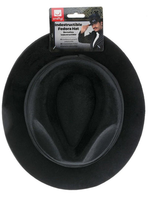 Indestructible Fedora Hat, Black - Adult Weekender