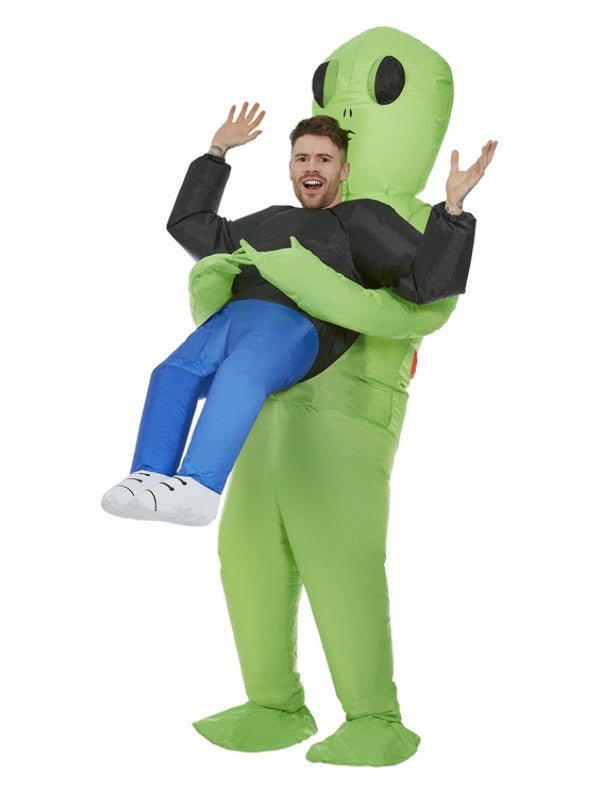 Inflatable Alien Abduction Costume, Green - Adult Weekender