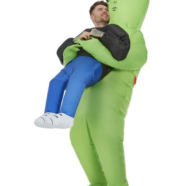 Inflatable Alien Abduction Costume, Green - Adult Weekender