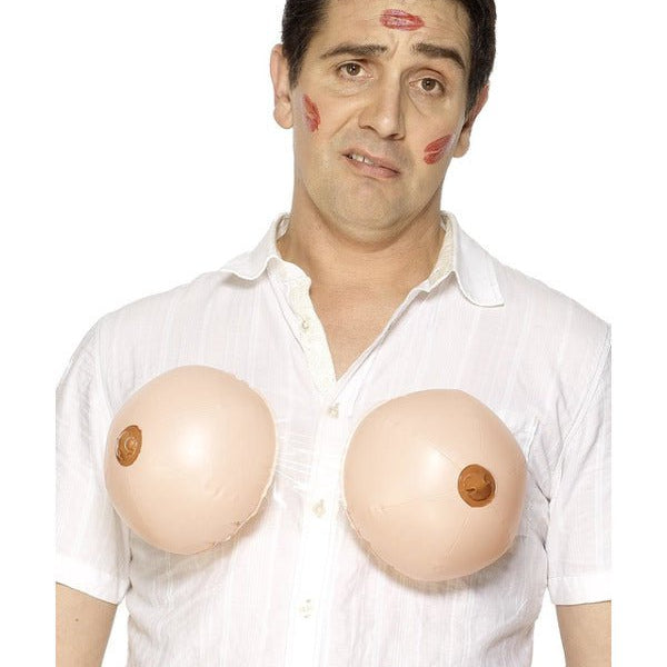 Inflatable Boobs, Flesh - Adult Weekender