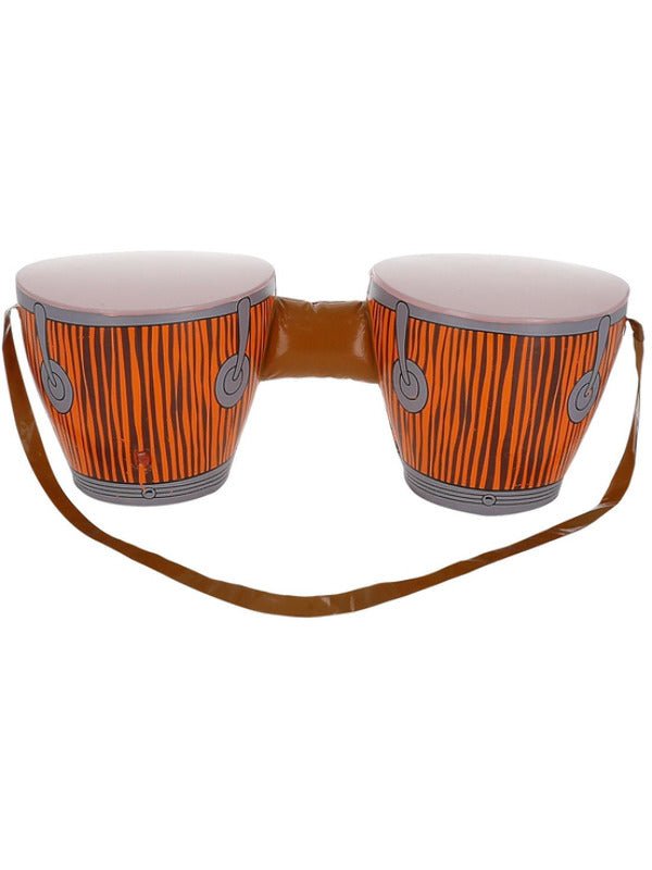 Inflatable Hippie Bongo Drums, with Strap - Adult Weekender