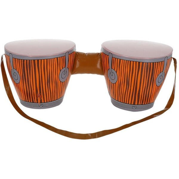 Inflatable Hippie Bongo Drums, with Strap - Adult Weekender