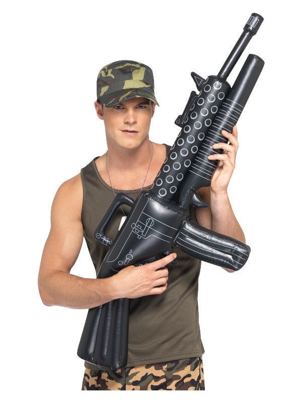 Inflatable Machine Gun, Black - Adult Weekender