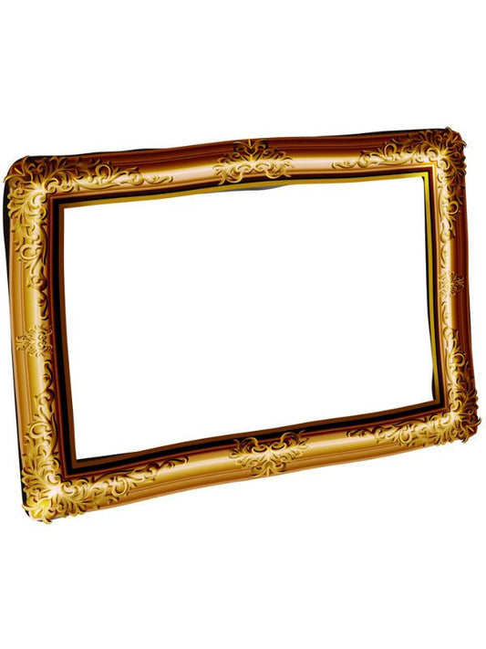 Inflatable Picture Frame, Gold - Adult Weekender
