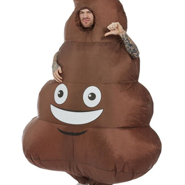 Inflatable Poop Costume, Brown - Adult Weekender