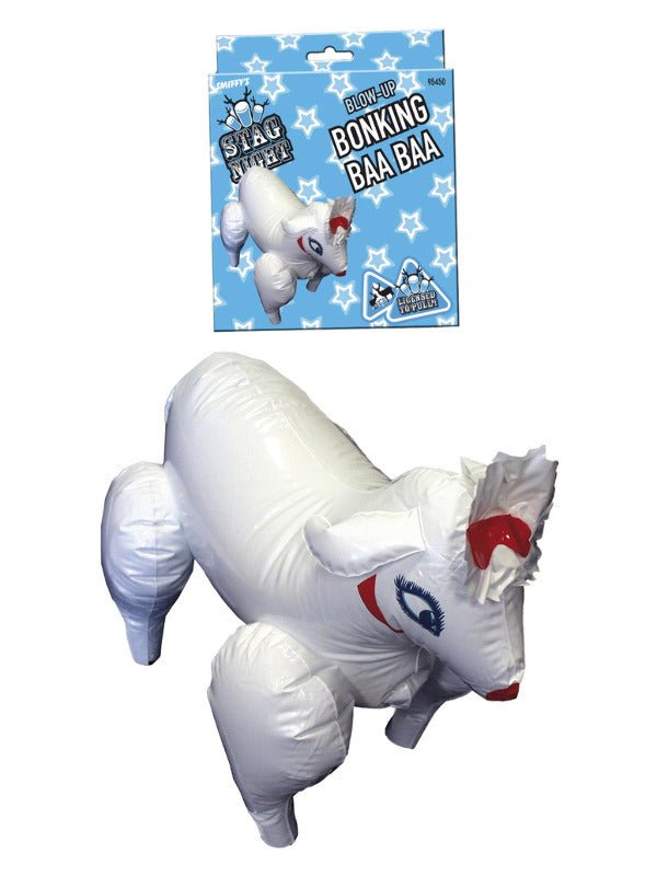 Inflatable Sheep, Bonking Baa Baa, White - Adult Weekender