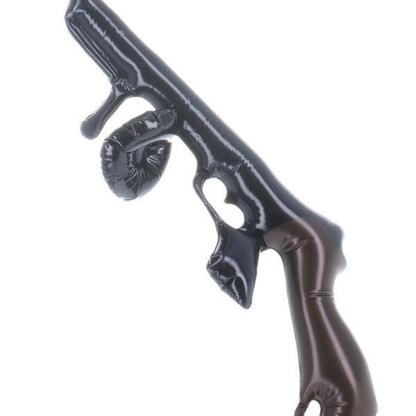 Inflatable Tommy Gun, Black - Adult Weekender
