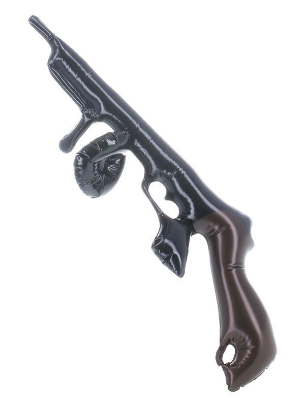 Inflatable Tommy Gun, Black - Adult Weekender