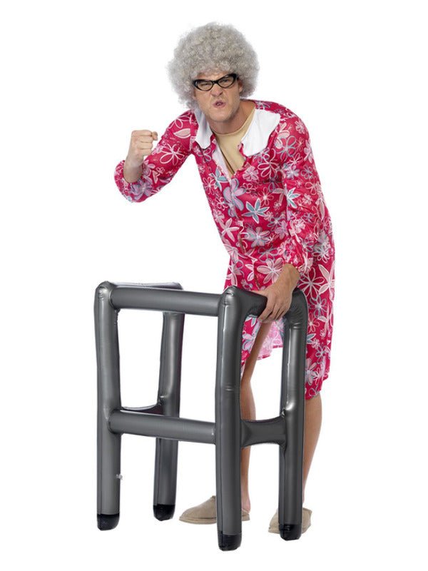 Inflatable Zimmer Frame, Silver - Adult Weekender