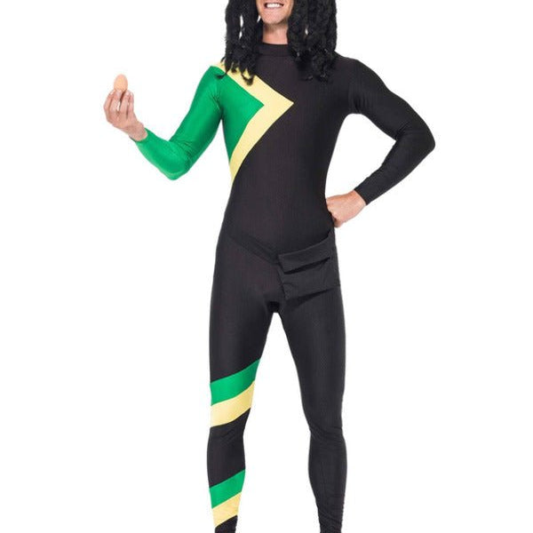 Jamaican Hero Costume, Black - Adult Weekender