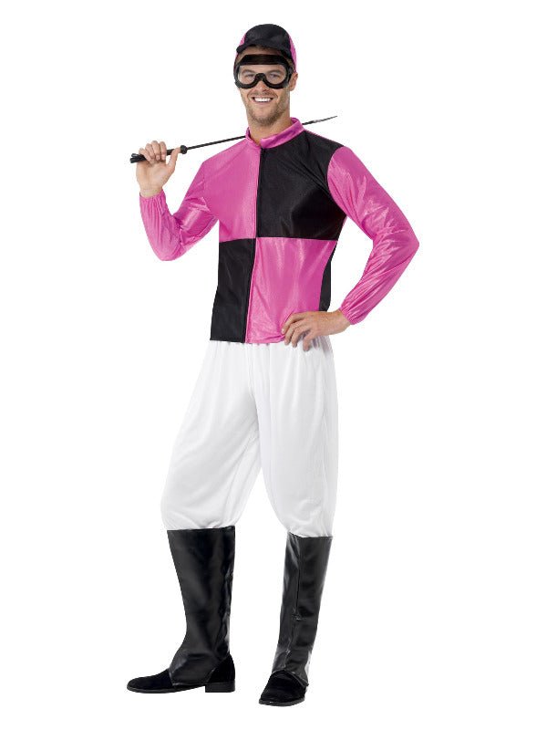 Jockey Costume, Pink &amp; Black - Adult Weekender
