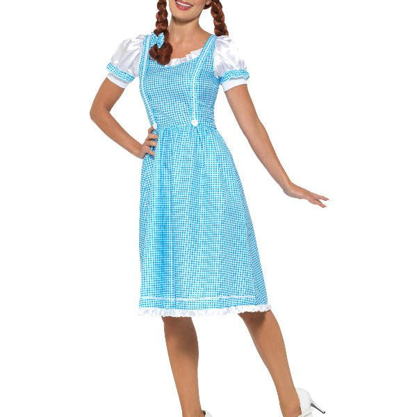 Kansas Country Girl Costume, Blue & White - Adult Weekender