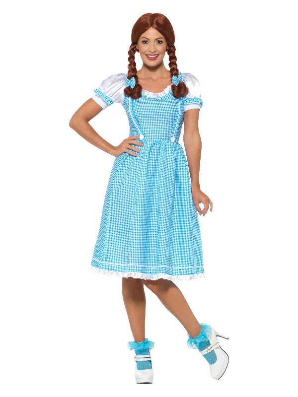 Kansas Country Girl Costume, Blue &amp; White - Adult Weekender