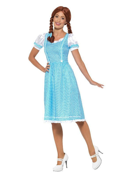 Kansas Country Girl Costume, Blue & White - Adult Weekender
