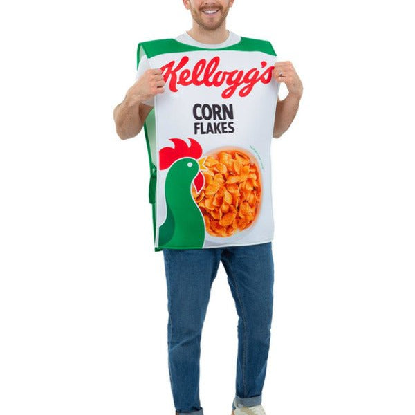 Kelloggs™ Corn Flakes™ Cereal Box Costume - Adult Weekender