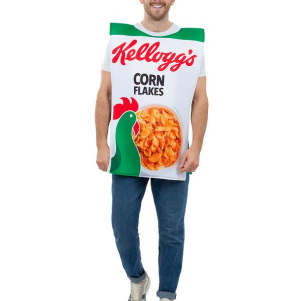 Kelloggs™ Corn Flakes™ Cereal Box Costume - Adult Weekender