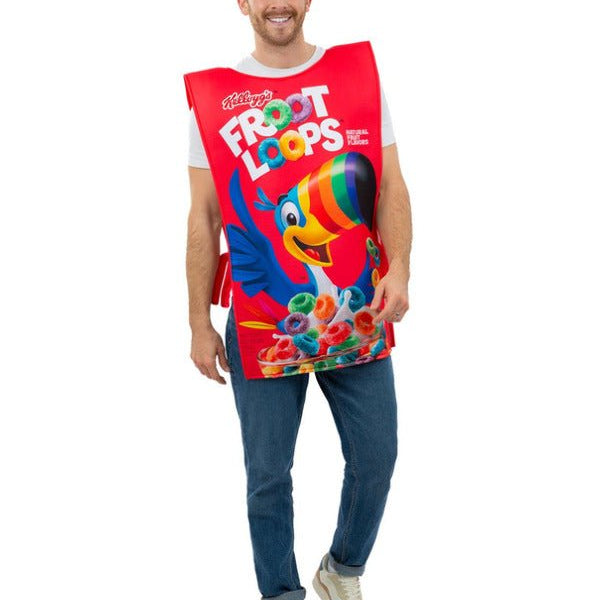 Kelloggs™ Froot Loops™ Cereal Box Costume - Adult Weekender