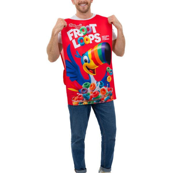 Kelloggs™ Froot Loops™ Cereal Box Costume - Adult Weekender