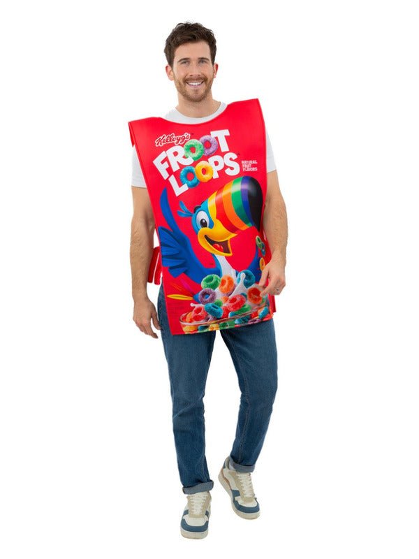 Kelloggs™ Froot Loops™ Cereal Box Costume - Adult Weekender