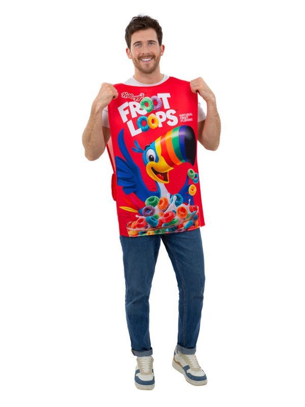 Kelloggs™ Froot Loops™ Cereal Box Costume - Adult Weekender