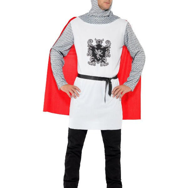 Knight Costume, Economy, White - Adult Weekender