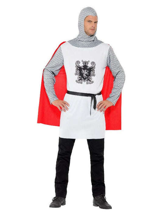 Knight Costume, Economy, White - Adult Weekender