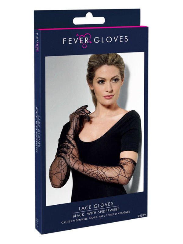 Lace Gloves, Black - Adult Weekender