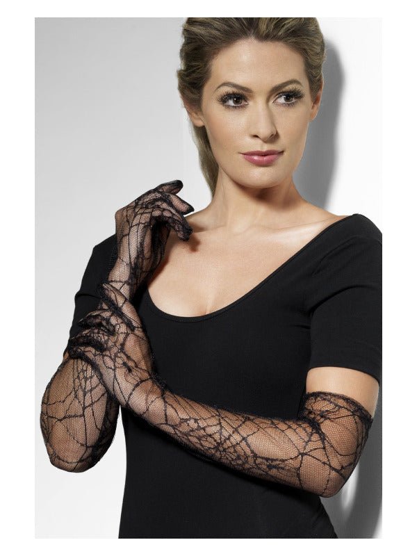 Lace Gloves, Black - Adult Weekender