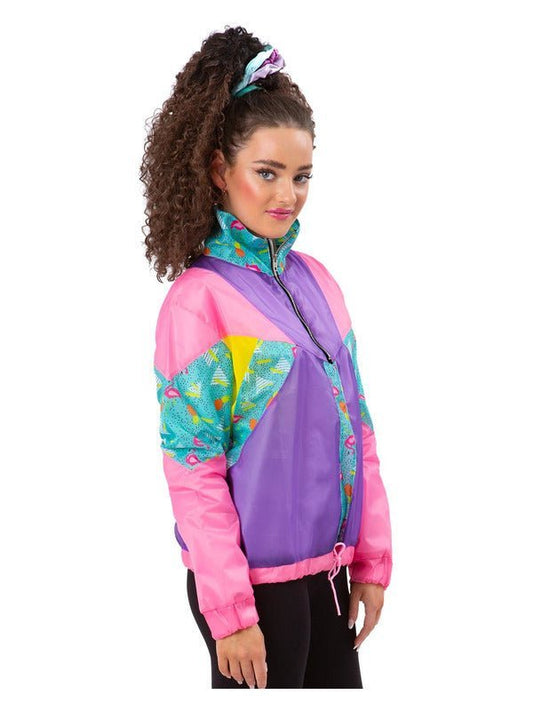 Ladies 80s Pastel Windbreaker Jacket - Adult Weekender