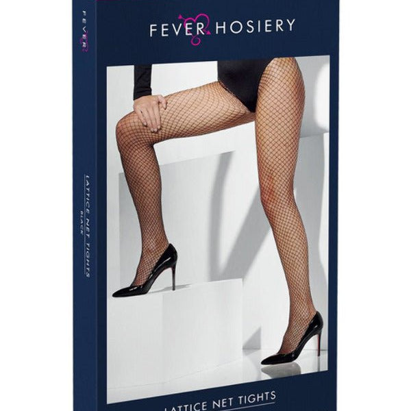 Lattice Net Tights, Black - Adult Weekender