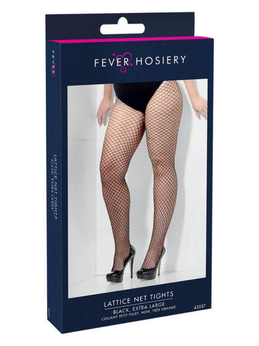 Lattice Net Tights, Black, Extra Large - Adult Weekender