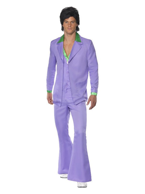 Lavender 70s Suit Costume, Purple - Adult Weekender